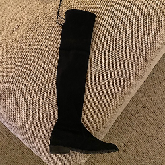 Stuart Weitzman Lowland Suede Thigh High Boots Size 6.5 - Picture 3 of 13